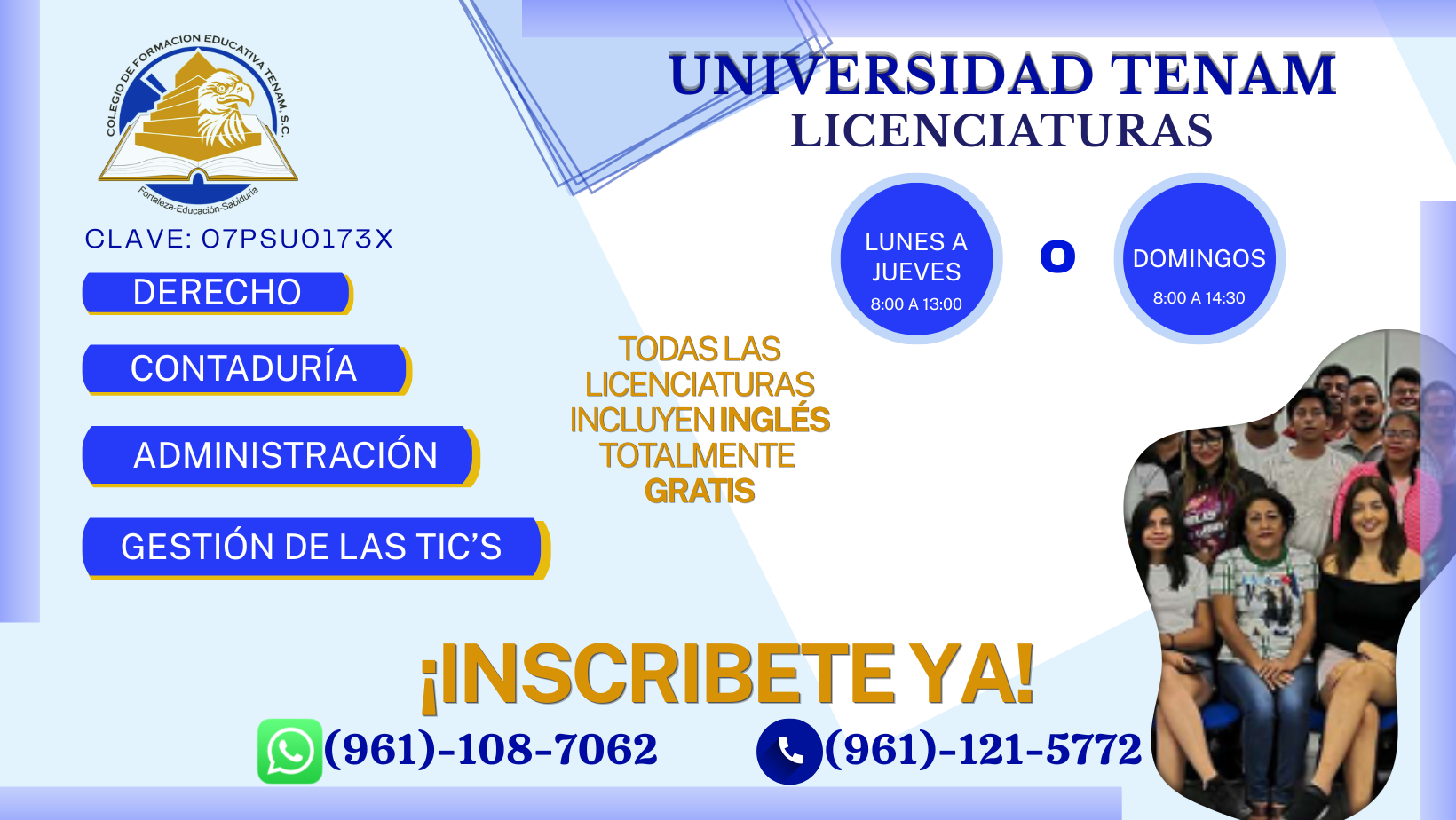 Universidad Tenam Licenciaturas